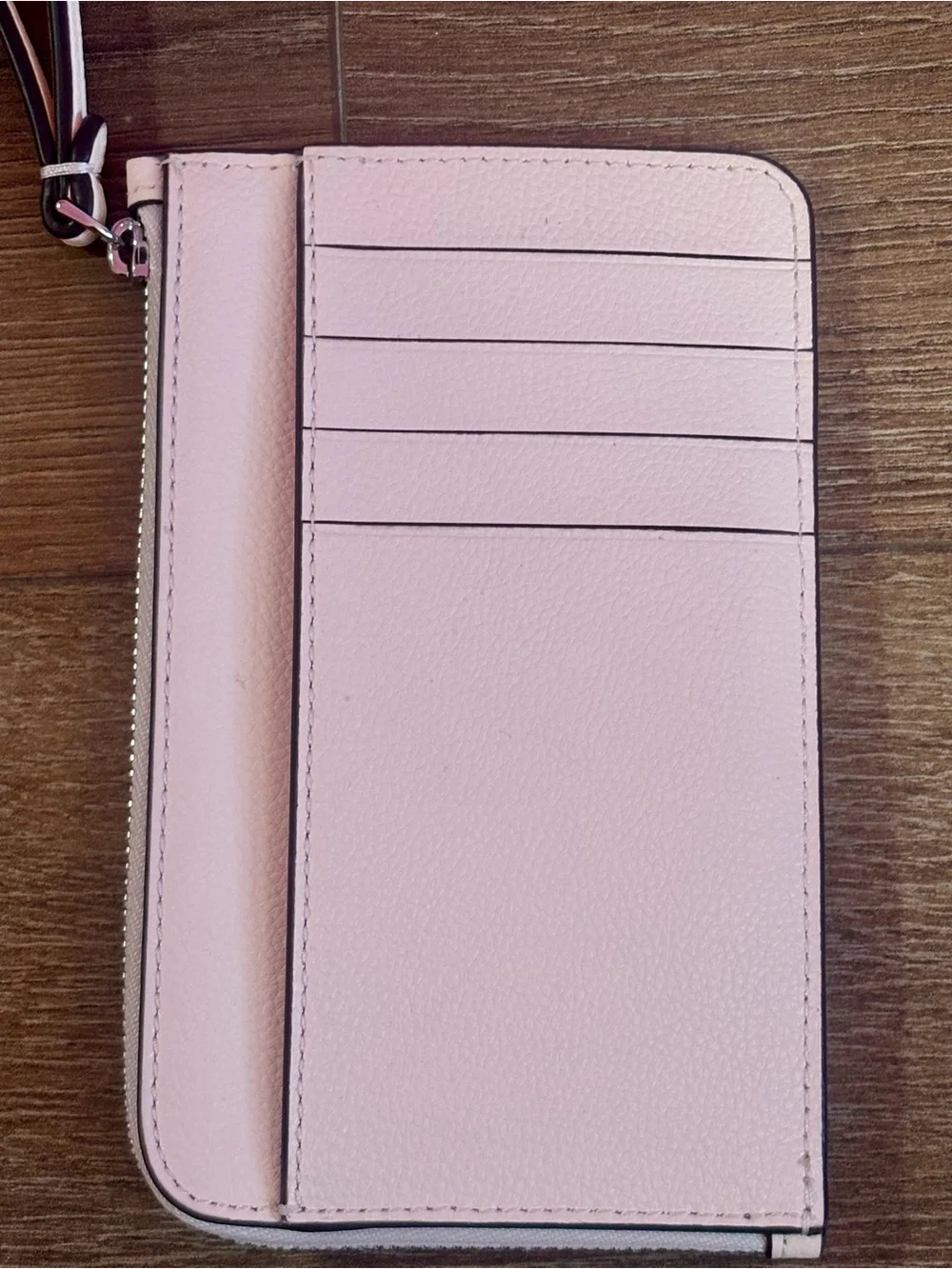 Kate Spade Lucy peach card holder wristlet NWT MSRP: $159!
